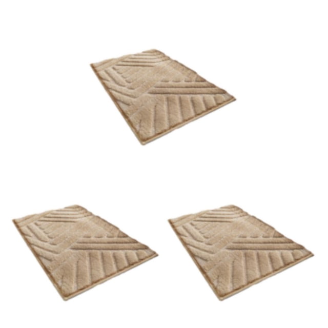 Monstrate Lujosa Alfombra Para Baño - Elegante Y Fácil De Limpiar Alfombrilla De Baño Antideslizante Alfombrillas De Baño Caqui Type1 NO1