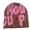 Pink, variant on Men's And Women's Jacquard Hat Letter Hat Warm Adult Knitted Hat Bear Ears Hat Adult