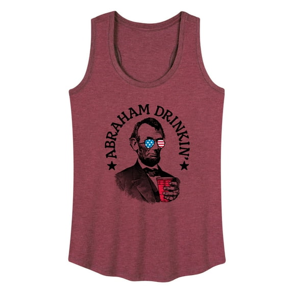 Instant Message - Abraham Drinkin - Women's Racerback Tank Top