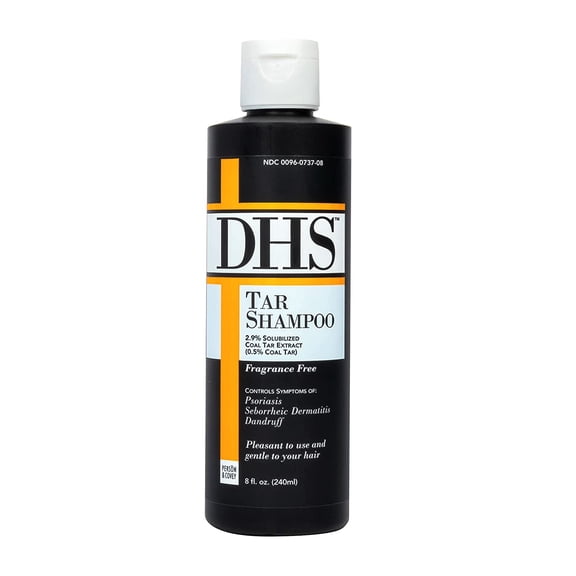 DHS TAR Shampoo Prevent Scalp Itching w/ Psoriasis, Fragrance Free, 8oz