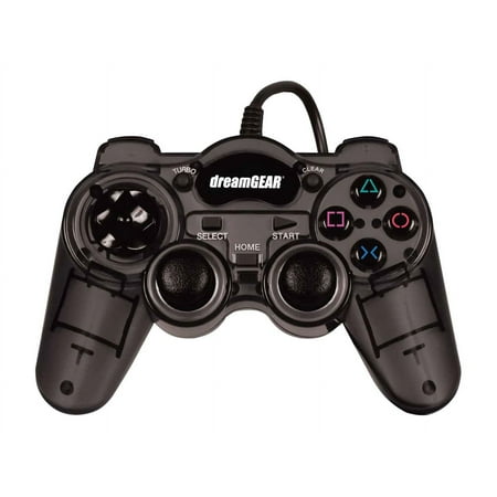 dreamGEAR Turbo Controller - Gamepad - wired - gray - for Sony PlayStation 2