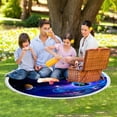thumbnail image 6 of Fanshiluo Round Printed Microfiber Beach Towel Super Lightweight Colorful Bath Towel Sandproof Beach Blanket Beach Mat Multi-Purpose Towel For Travel Swimming Pool, 6 of 9