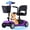 Purple, variant on All-Terrain Mobility Scooter with USB Charge,300lbs Foldable Powered Wheelchair for Adult,Compact Heavy Duty Mobile for Travel,Removable Battery,Blue
