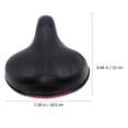 thumbnail image 2 of UPGRATOR Bike Saddles Replacement Bike Seat Wide Rear Pad Black PU 1Pcs, 2 of 7