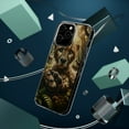 thumbnail image 4 of DistinctInk Hybrid (Acrylic / TPU) Clear Slim Fit Case for Apple iPhone 15 PLUS (6.7" Screen) - "Whimsical Cheetah: An Enchanting Encounter in the Forest", 4 of 8