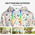 thumbnail image 4 of Honeii Scandinavian Alphabet1 Pattern Womens Oversized Hoodies Long Sleeve Sweatshirts Pullover Fall Outfits with Pocket-Large, 4 of 7