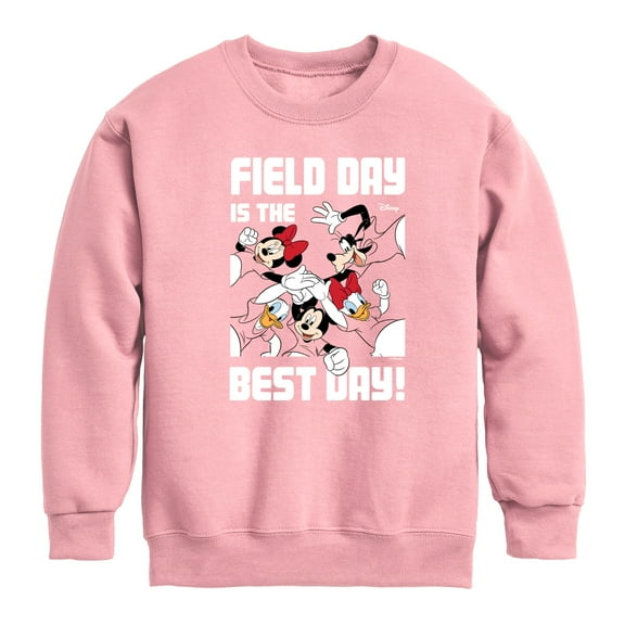 Disney - Field Day Best Day - Toddler And Youth Crewneck Fleece Sweatshirt