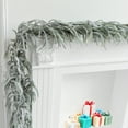 thumbnail image 6 of Snow Flocked Christmas Garland, Artificial Frosted Pine Garland, 70-Inch White Cedar Decor, Indoor Holiday Mantle and Tree Decoration,Vsgery, 6 of 9