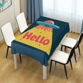 thumbnail image 4 of Yayeee Tablecloths 60" x 60" Rectangle Wrinkle Resistant Party Table Cover, Blue UFO, 4 of 8