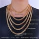 thumbnail image 4 of Collar de oro de 18 quilates para hombre a la moda, collar de cadena cubana para hombres, regalos de joyería, 4 of 8