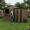 Brown, variant on Mintazer 10×8ft Metal Outdoor Storage Shed with Lockable Door & Window, Weatherproof Garden Tool Shed with Flower Baskets, Brown