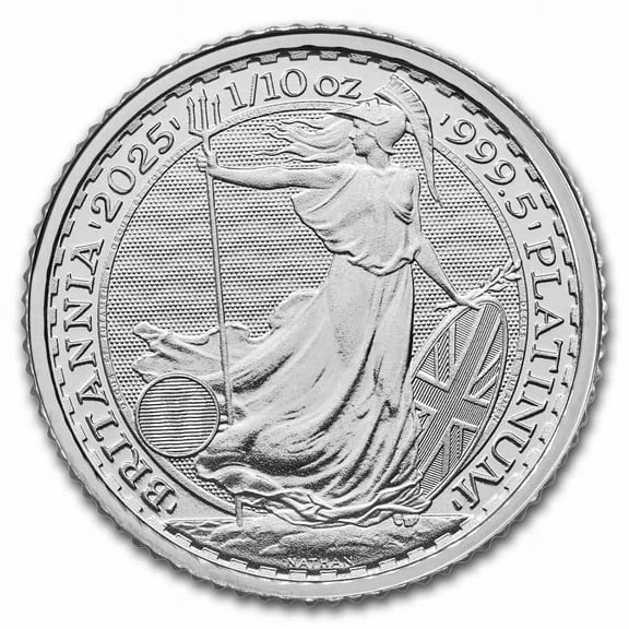 2025 Great Britain 1/10 oz Platinum Britannia BU