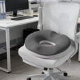 thumbnail image 1 of Stress-Relieving Thickened Chair Cushion Soft Memorys Foam Seat Cushion For Office Chair Kitchen Dining Desk Wheelchair Non-Slide Bottom Round Pad, 1 of 6