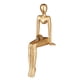 thumbnail image 1 of Figura sentada abstracta de resina Wdftyju adornos de escritorio para librería de estudio de oficina, 1 of 9