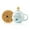 Blue, variant on MengCat Astronaut Cup Space Embossed Planet Mug Cute Ceramic Coffee Mug  with Lid and Spoon (Pink)
