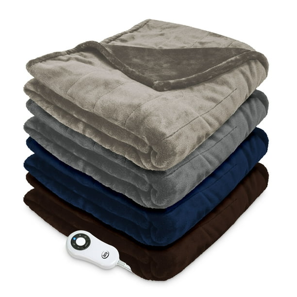 Serta Luxury Plush Electric Heated Throw