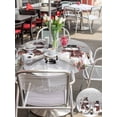 thumbnail image 4 of Outdoor Tablecloth with Umbrella Hole and Zipper, Grey Christmas Round Table Cloth 54 Inch Waterproof Tablecloth, Snowman Snowflake Winter Birds Picnic Table Cover for Patio Camping, 4 of 7