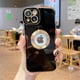 thumbnail image 2 of Funda de teléfono con agujero de logotipo chapado en oro de lujo para iPhone 14 13 12 Pro Max 11 XS 7 8 Plus, protección de cámara con logotipo transparente de silicona suave Tan Jianjun unisex, 2 of 2