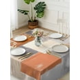 thumbnail image 3 of Burnt Orange Grey Suqare Tablecloth - 54 x 54 Inch, Modern Abstract Oil Painting Waterproof & StainResistant Tablecloth, Washable Oil-proof Table Cover for Dining/Party/Wedding/Camping/Buffet, 3 of 9