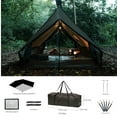 thumbnail image 6 of Cabin Hot Tent with Stove Jack Camping Tent Winter Tent 4 Season Tent 1-2 Person for Backpacking Camping Hiking Hunting Fishing Waterproof Windproof Lightweight 82 * 59 * 47, 6 of 13