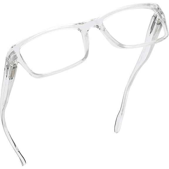 Readerest Blue Light Blocking Reading Glasses Clear 250 Magnification, Acrylic