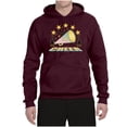 thumbnail image 2 of Wild Bobby All Star Cheerleading Megaphone Girl Sports Unisex Graphic Hoodie Sweatshirt, Maroon, X-Large, 2 of 5