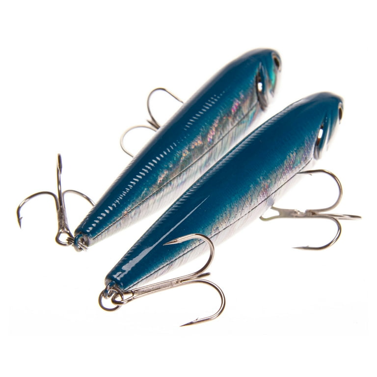 blue dog fishing lures Ozark Trail Hard Plastic Saltwater Inshore Walking Fishing Lure, 2-pack. Painted in Fish Attracting Colors., Size: 4 inch