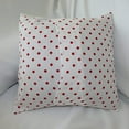 thumbnail image 2 of Cotton Small Polka Dots Decorative Throw Pillow/Sham Cushion Cover Red on White, 2 of 2