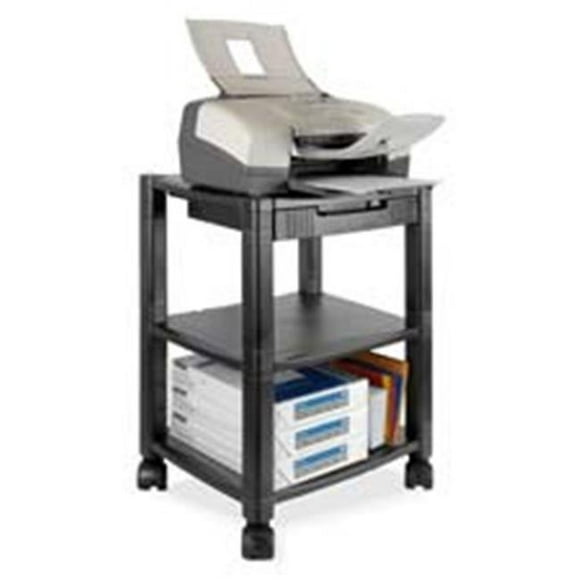 Imprimante-fax Support Mobile- 3-Étagère - 17in.x13-.25in.x24-.25in.- BK