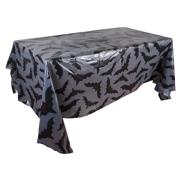51 X 86 Inch Halloween Tablecloth For Halloween Party, Wipeable And Reusable Polyester Antependium,C,Plastic