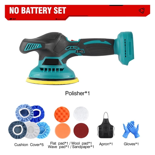 Electric Car Polisher High Efficient Auto Waxing Polishing Machine Multifunctional Rotary Tool For 18v Battery