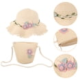 thumbnail image 6 of Masteelf Adorable Straw Hats for Kids Girls with Woven Design and Assorted Color Perfect for Summer Beach Play, 6 of 11