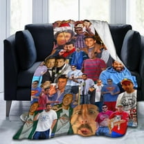 Blanket Adam Actors Sandler Throw Flannel Blankets Warm Soft Cozy Fuzzy Blanket for Bed Sofa Couch Camping Travel Gift Blankets for All Seasons 50"x40"