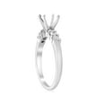 thumbnail image 2 of 1/2ct Diamond Engagement Semi Mounting Ring Setting 14K White Gold, 2 of 4