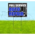 thumbnail image 1 of Full Service Auto Repair (18" x 24") Yard Sign, Includes Metal Step Stake, 1 of 6