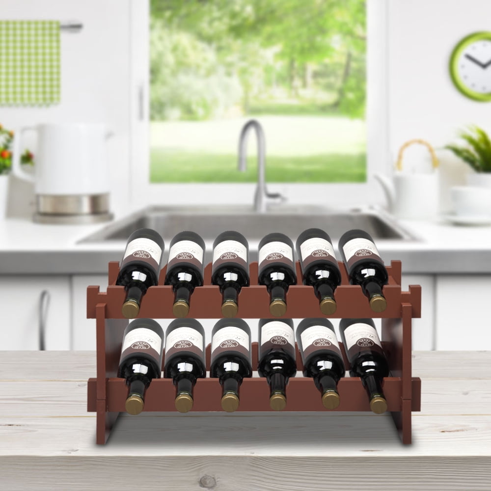 Kepooman Display Wine Rack, Butterfly Rack for Counters Tabletop Holder Cube, 12 Bottles (Easy Assembly) Kepooman Display Wine Rack, Butterfly Rack for Counters Tabletop Holder Cube, 12 Bottles (Easy Assembly)