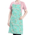 thumbnail image 5 of Pioneer Flower Floral Print Pattern Apron for Women and Men, Cotton Linen Waterproof with Pockets, Adjustable, 33x27 Inch for Kitchen, Gardening, BBQ, Salon, 5 of 6