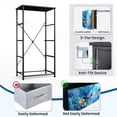 thumbnail image 4 of Dresser for Bedroom with 4 Storage Drawers Sea Turtle Bathroom Teal Beach Theme Turtle Underwater Scene Chest of Drawers Steel Framed Fabric Closet Organizers for Entryway, 4 of 7