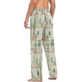 thumbnail image 5 of Cactuses in Flower Men's Pajama Pants Lightweight Sleepwear Bottom Lounge Pants, 5 of 6
