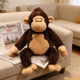 thumbnail image 6 of EDhome Cuddly Orangutan Plush Pillow, Ultra-Soft Short Plush Fluffy Filled Skin-Friendly, Soft Stuffed Monkey Throw Cushion for Home Office Sofa Chair Decor & Cozy Gifting, B, 6 of 6