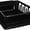 Black, variant on Sterilite 2-piece Large Sink Set Dish Rack Drainer, White 18 3/4" L x 13 3/4" W x 5 1/2" H