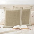 thumbnail image 3 of Cream Greek Key Outdoor Waterproof Pillow Covers, Geometric Greece Ancient Rustic Decorative Square Throw Pillowcase Sofa Cushion Sham for Patio/Couch/Chair, 18"x18" 2 Pack, 3 of 8