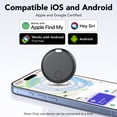 thumbnail image 3 of Item Finder Tracker-4 Pack: Smart Bluetooth Tracker, Item Finder Works with Apple Find My & Google's Find Hub(Android), Replaceable Battery, Smart Trakcer Tags for Keys/Luggage/Backpack, FCC Approved, 3 of 10