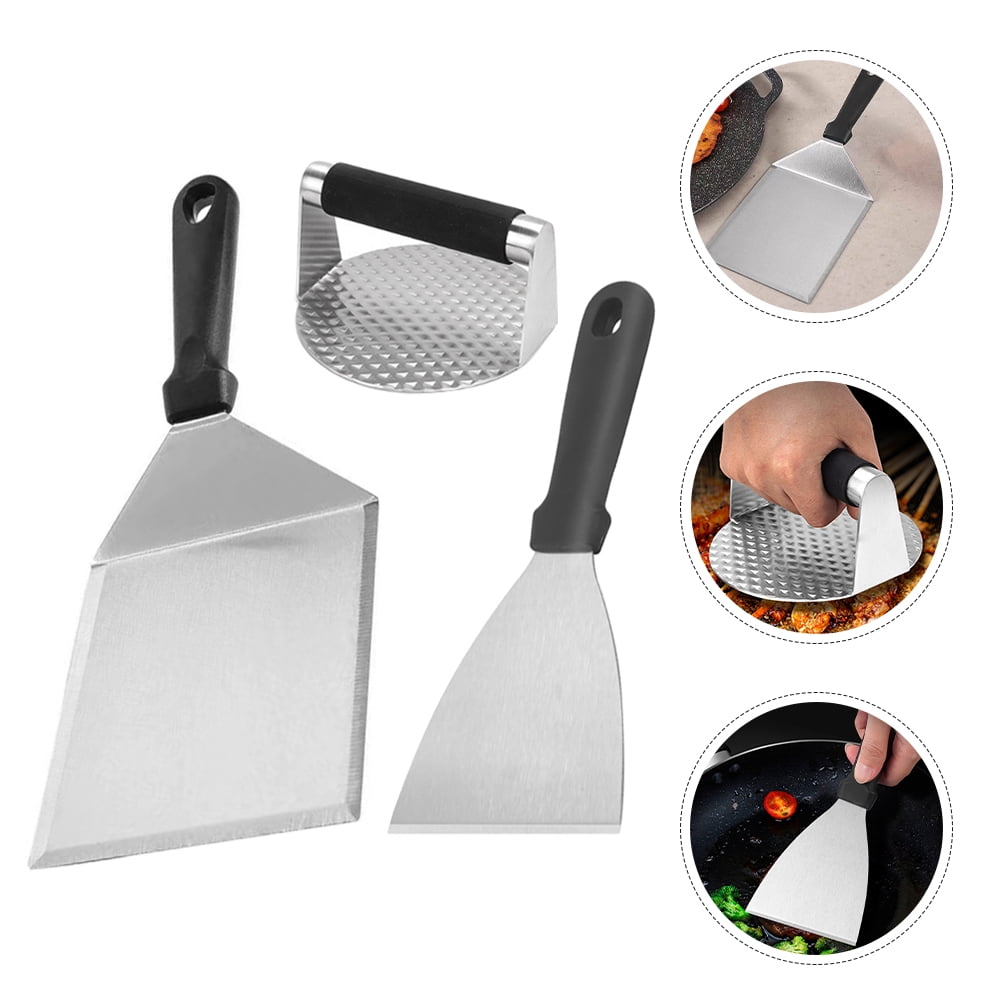 SASABAXI 1Set Stainless Steel Burger Press with Non Stick Patty Maker Kitchen Tool