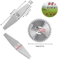 thumbnail image 3 of 10Pack Grass Trimmer Blade Heads Replacements,Cordless Electric String Trimmers Metal Blade,Carbide Blade Tip Brush Cutter Trimmer Blade for Electric Lawn Mower Set (Silver), 3 of 10