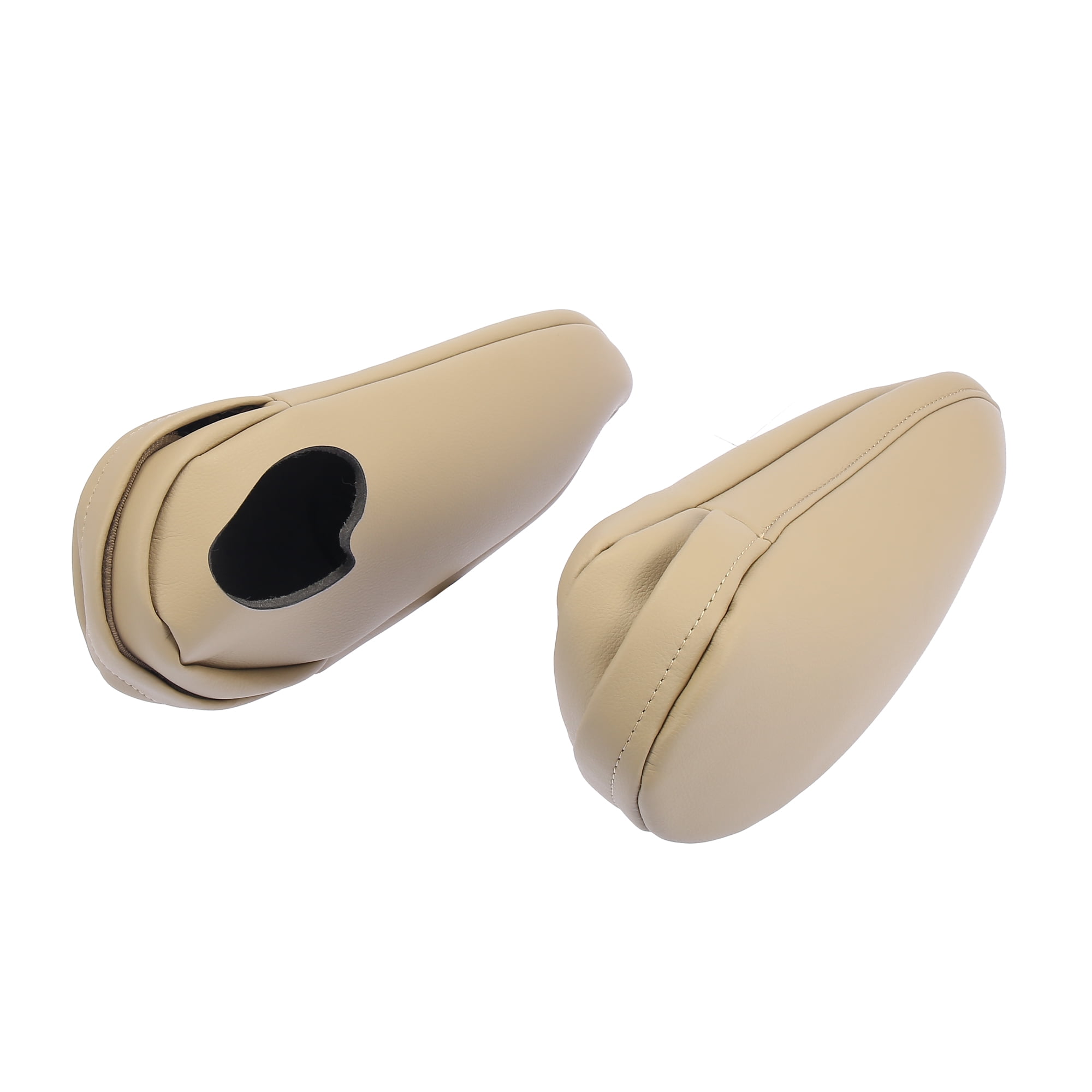 Unique Bargains Pair Vehicle Center Seat Armrest Cover Microfiber Leather Beige for Toyota Sienna 2011-2018