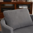 thumbnail image 6 of Aukfa 32" Swivel Accent Chair Barrel Read Chair for Living Room, Corduroy, Gray, 6 of 10