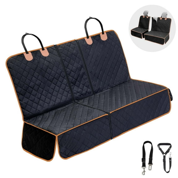 BRIOPAWS Dog Seat Cover for Back Seat,100% Waterproof Dog Seat,Detachable Washable Pet Seat for Cars Trucks and SUVs,Black