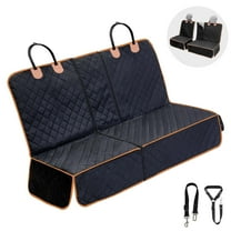 BRIOPAWS Dog Seat Cover for Back Seat,100% Waterproof Dog Seat,Detachable Washable Pet Seat for Cars Trucks and SUVs,Black