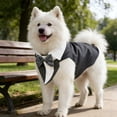 thumbnail image 4 of TIELUTT Elegant Tuxedo with Bow Tie Formal Attire for and Wedding Parties Pet Clothes for Large Dogs Male Pet Clothes for Cats Pet Clothes for Large Dogs Pet Clothes Rack Small Pet Clothes for Medium, 4 of 7